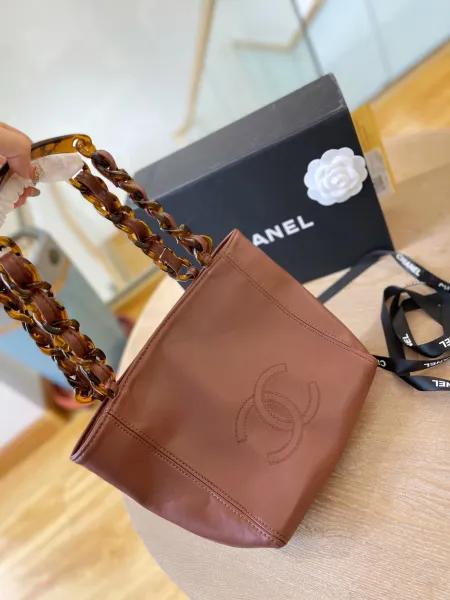 Chanel 22 Bag Pink Metallic Quilted Chain Shoulder Bag - 5
