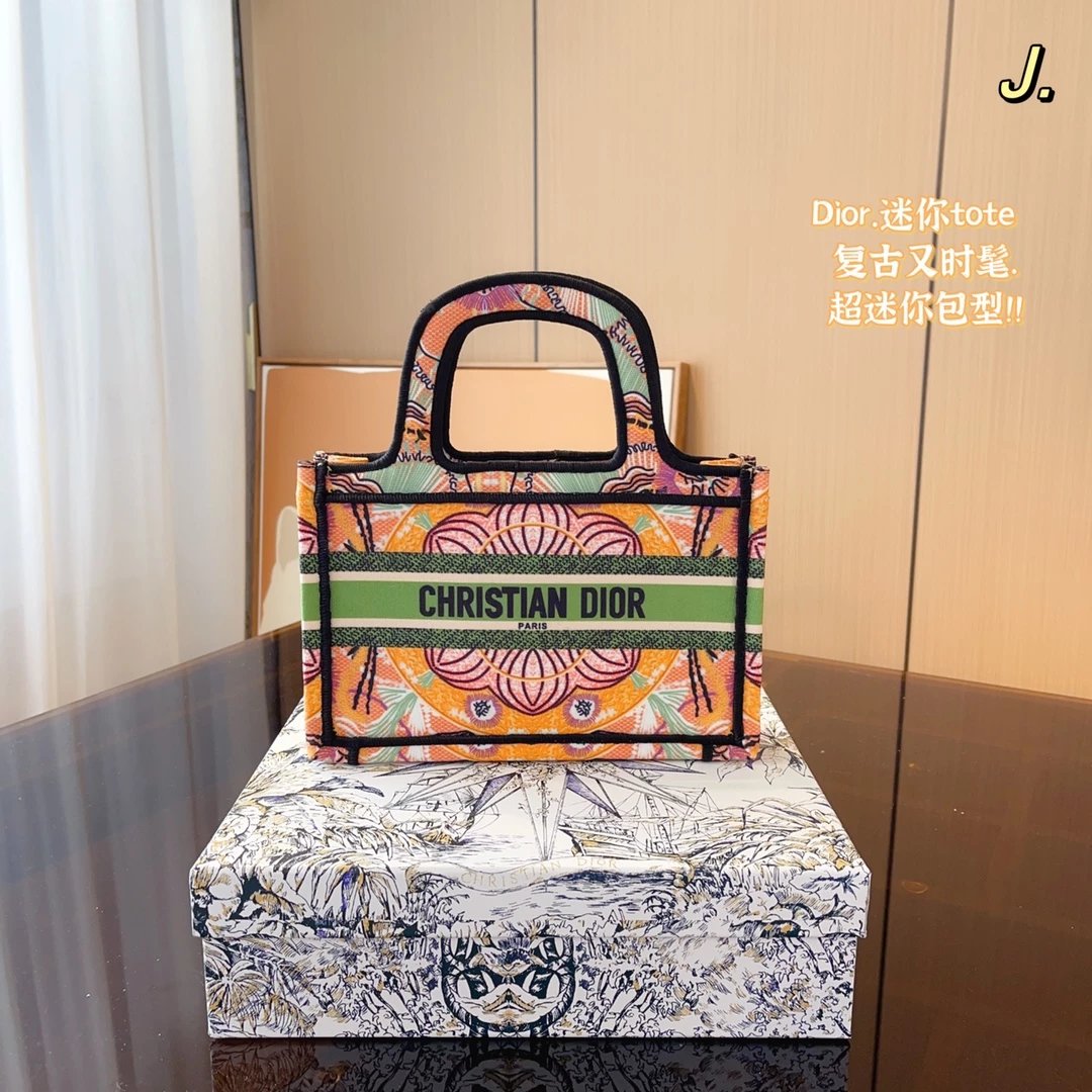 Dior Book Tote Mini Blue Toile de Jouy Handbag Tote Bag - 3