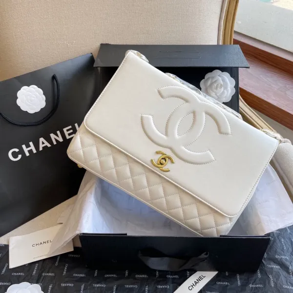 Chanel 22 Bag Pink Metallic Quilted Chain Shoulder Bag - 4