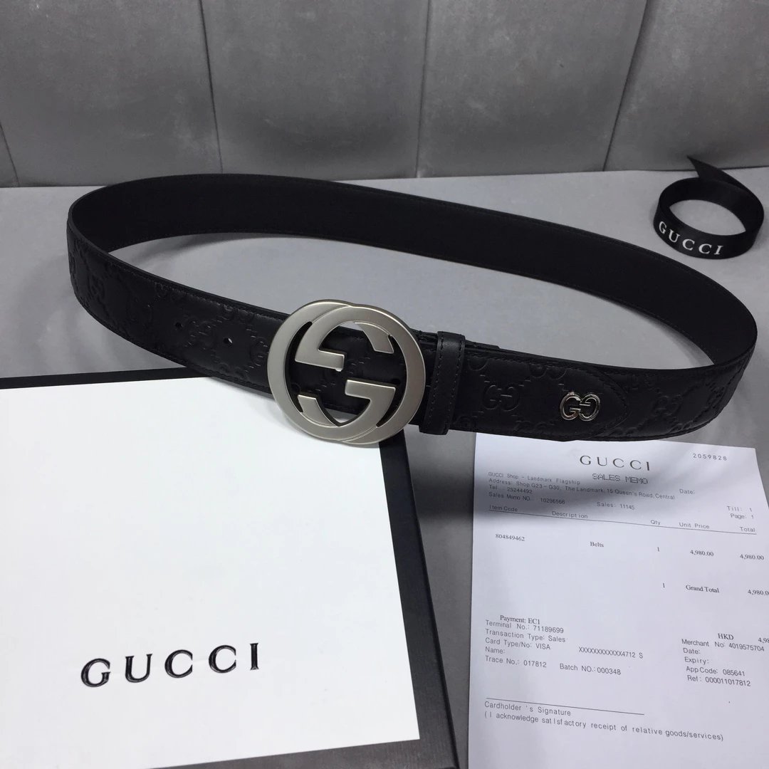 Gucci GG Marmont Canvas Belt Black - 13