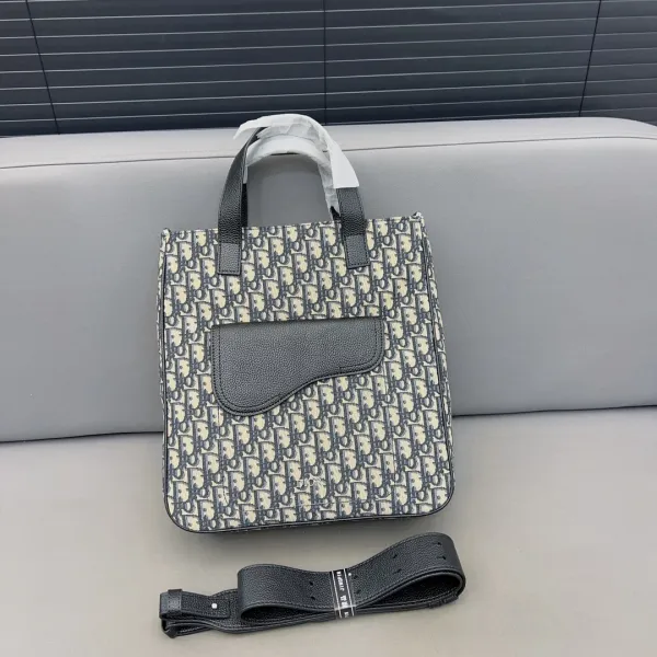 Dior Book Tote Pink Jacquard with Ruched Handle Handbag - 14