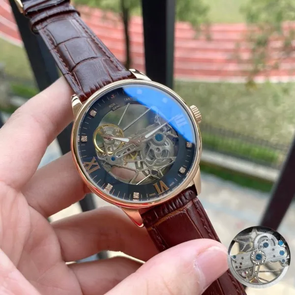 Design Hero Tantin Skeleton Mechanical Watch Silver Watches - 19