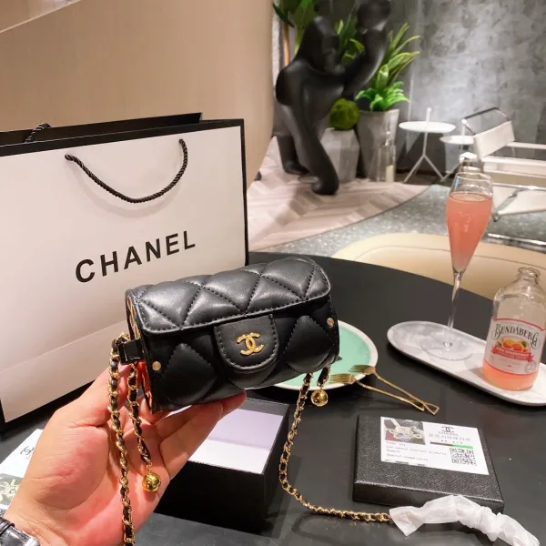 Chanel Camera Bag Brown Quilted Leather Chain Crossbody Bag - 5