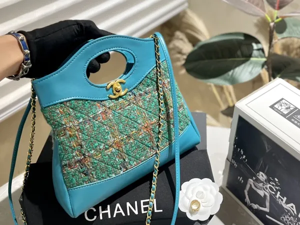 Chanel Sporty Tote Pink Pinstripe Handbag Tote Bag - 12