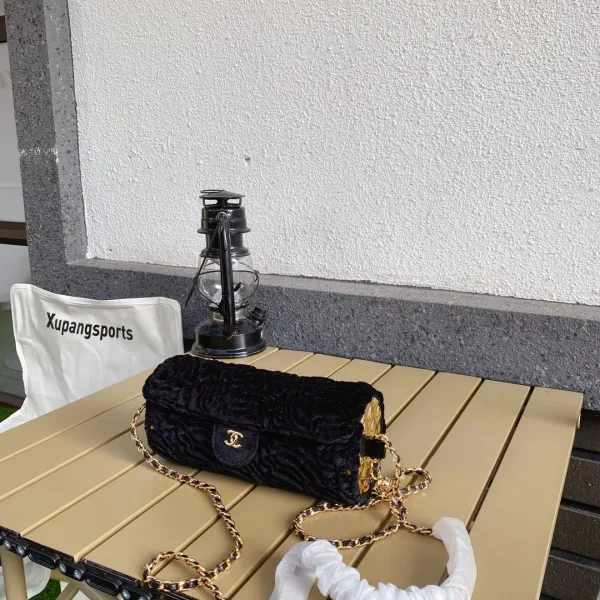Chanel Camera Bag Brown Quilted Leather Chain Crossbody Bag - 8