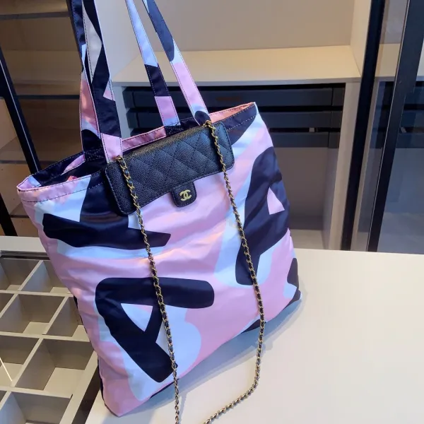 Chanel Sporty Tote Pink Pinstripe Handbag Tote Bag - 15