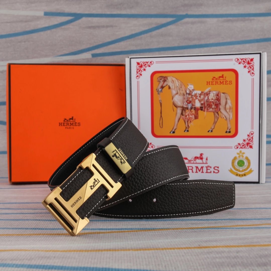 Hermès Constance Belt Gris Clair Epsom Leather Belt - 13
