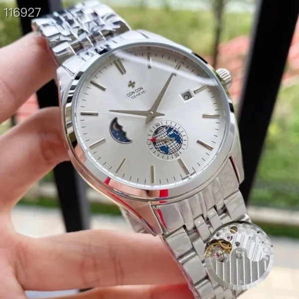 Design Hero Tantin Skeleton Mechanical Watch Silver Watches - 33