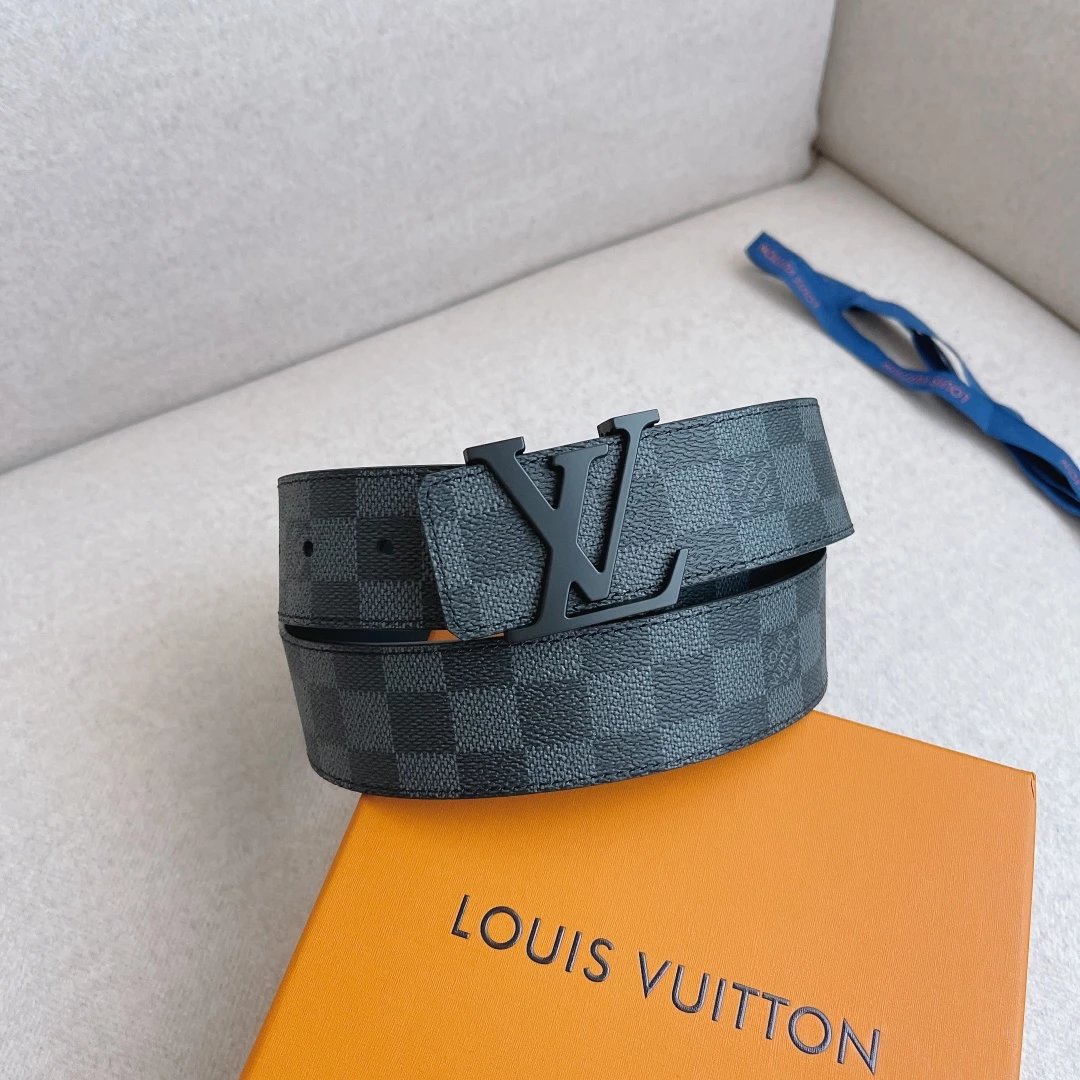 Louis Vuitton LV Initiales Reversible Belt Monogram Brown Purple Leather Belt - 11