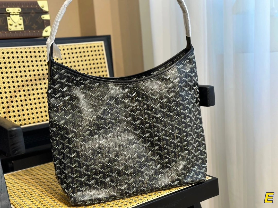 Goyard Saint-Louis PM Yellow Canvas Hobo Bag - 13