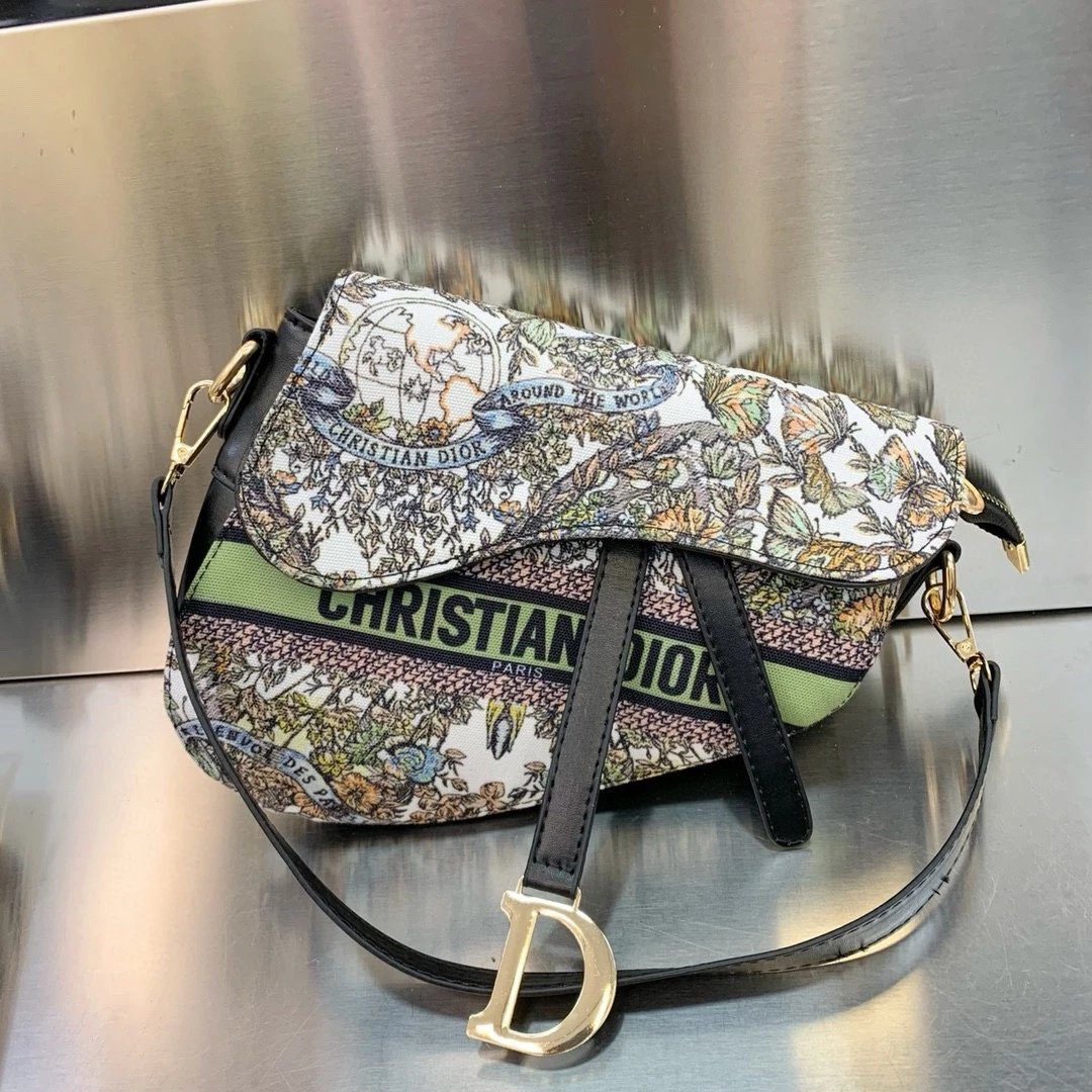 Dior Book Tote Floral Print Multicolor Handbags Tote Bag - 8
