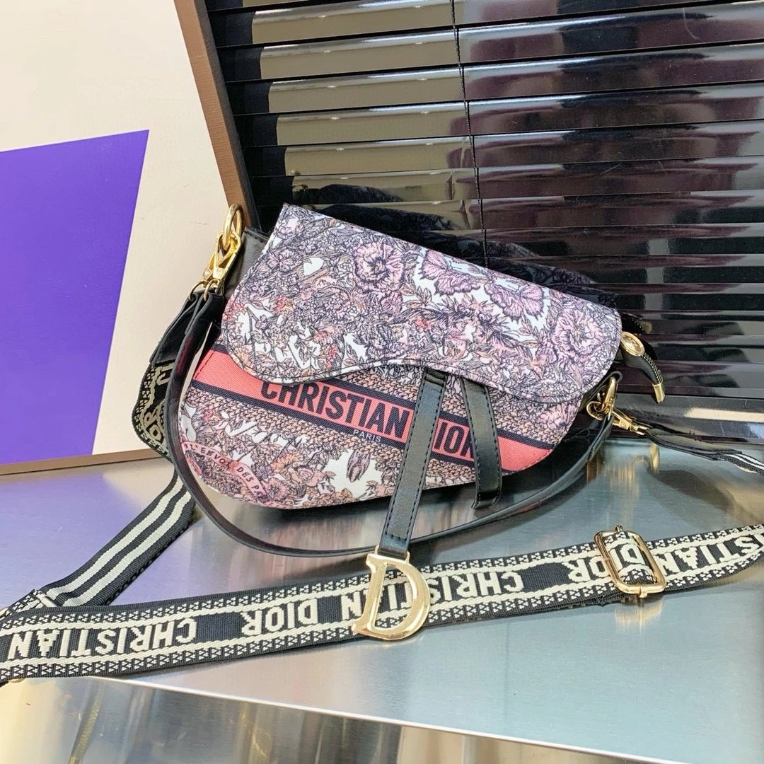 Dior Book Tote Floral Print Multicolor Handbags Tote Bag - 5
