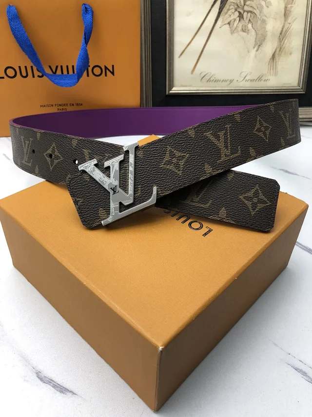 Louis Vuitton Belts Monogram belt with LV buckle product detail image 3