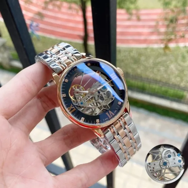 Design Hero Tantin Skeleton Mechanical Watch Silver Watches - 14