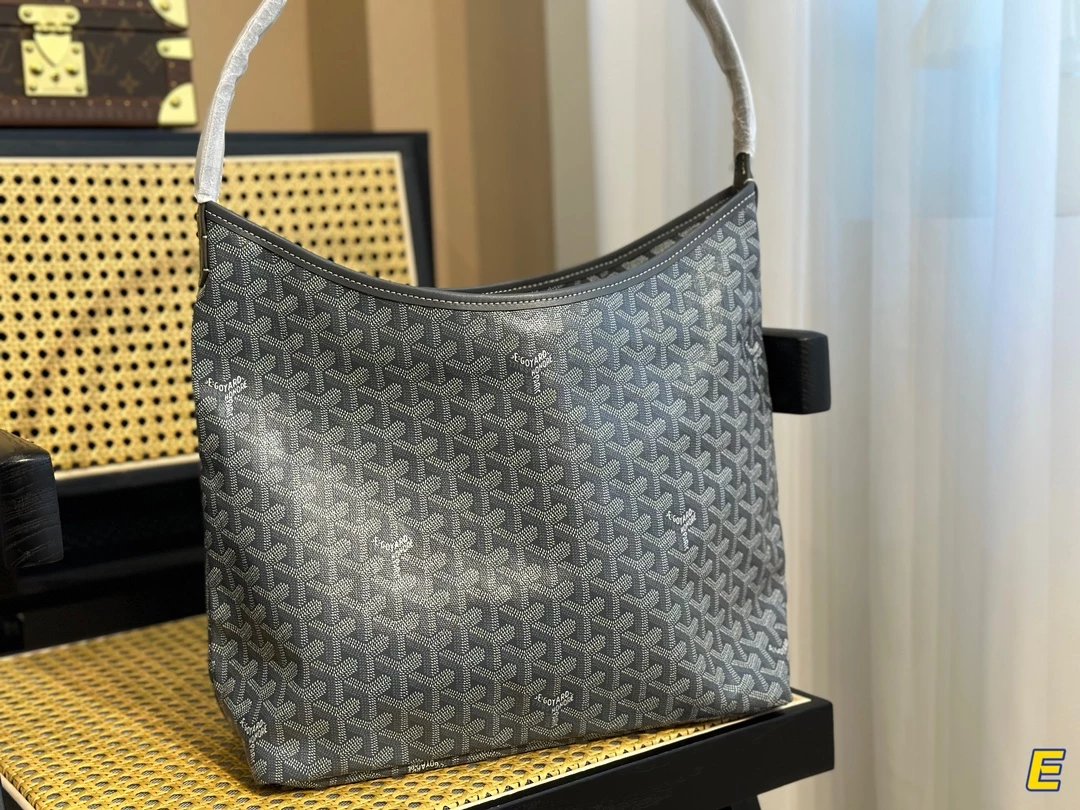 Goyard Saint-Louis PM Yellow Canvas Hobo Bag - 12