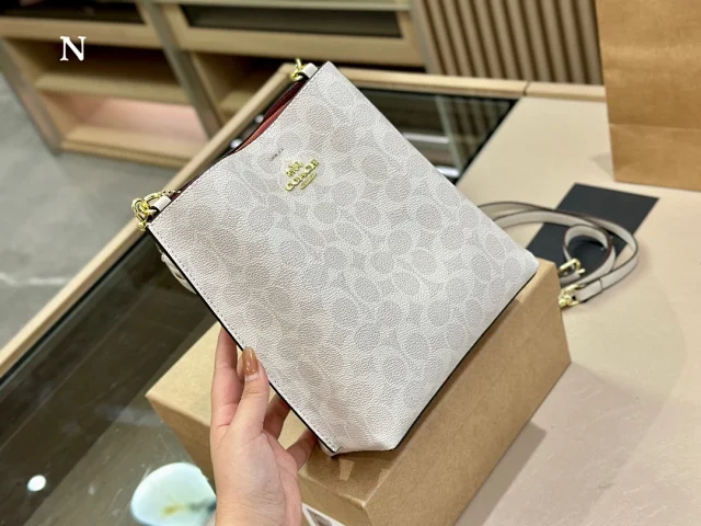 Coach Crossbody Bags Signature Monogram Zip Pouch Bag product detail image 3