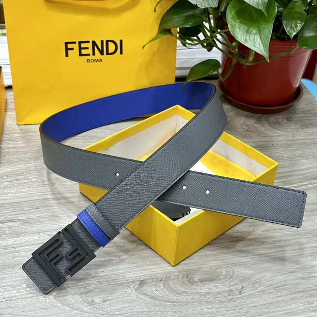 Fendi Belts FF Logo Buckle Leather Belt product detail image 13