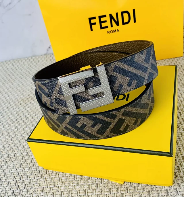 Fendi Belts FF Buckle Reversible Belt product detail image 12
