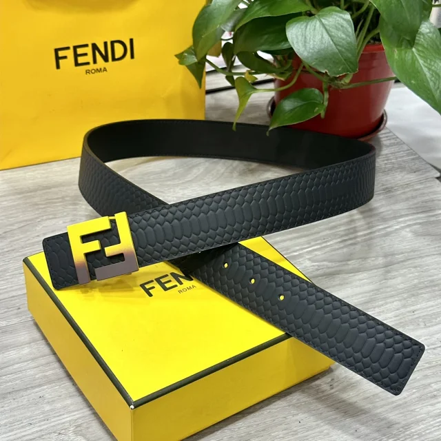 Fendi Belts FF Buckle Reversible Belt product detail image 6