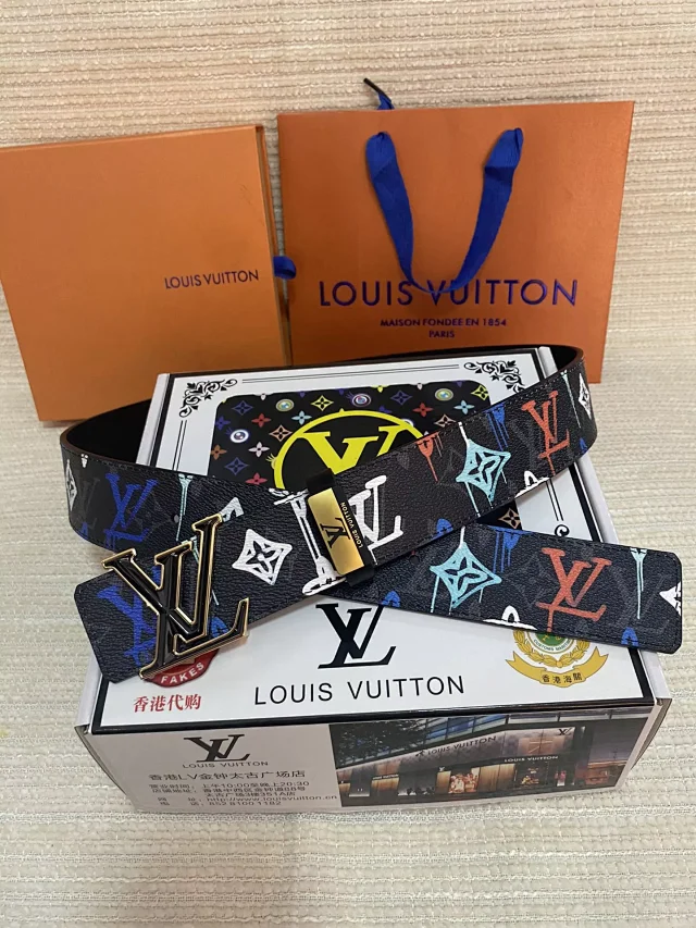 Louis Vuitton Belts LV Monogram Buckle Belt product detail image 5