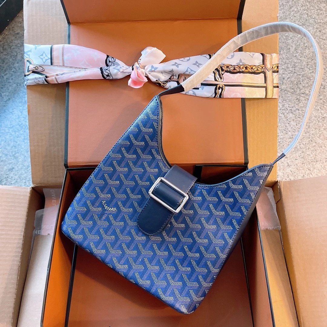 Goyard Saint-Louis PM Yellow Canvas Hobo Bag - 2
