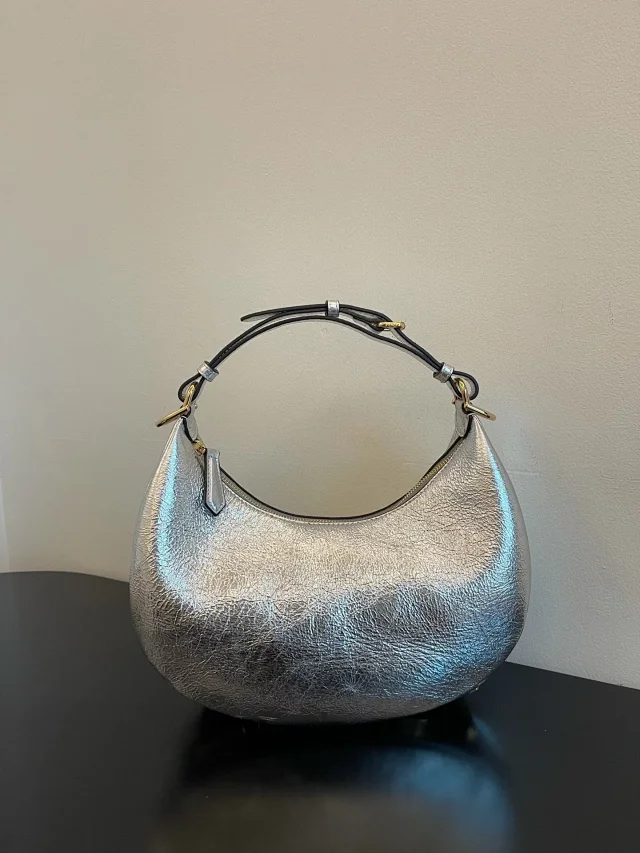 Unbranded Shoulder Bags Crescent Hobo Zip Bag with Adjustable Strap product detail image 3