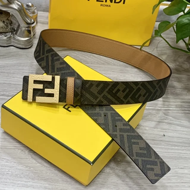 Fendi Belts FF Buckle Reversible Belt product detail image 13