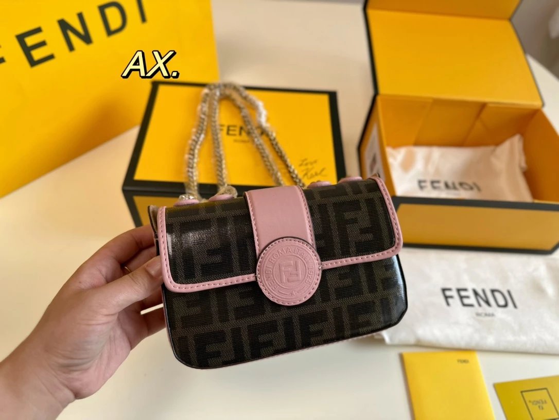 Fendi x Karl Lagerfeld Camera Bag Black and Yellow Crossbody Bag - 13