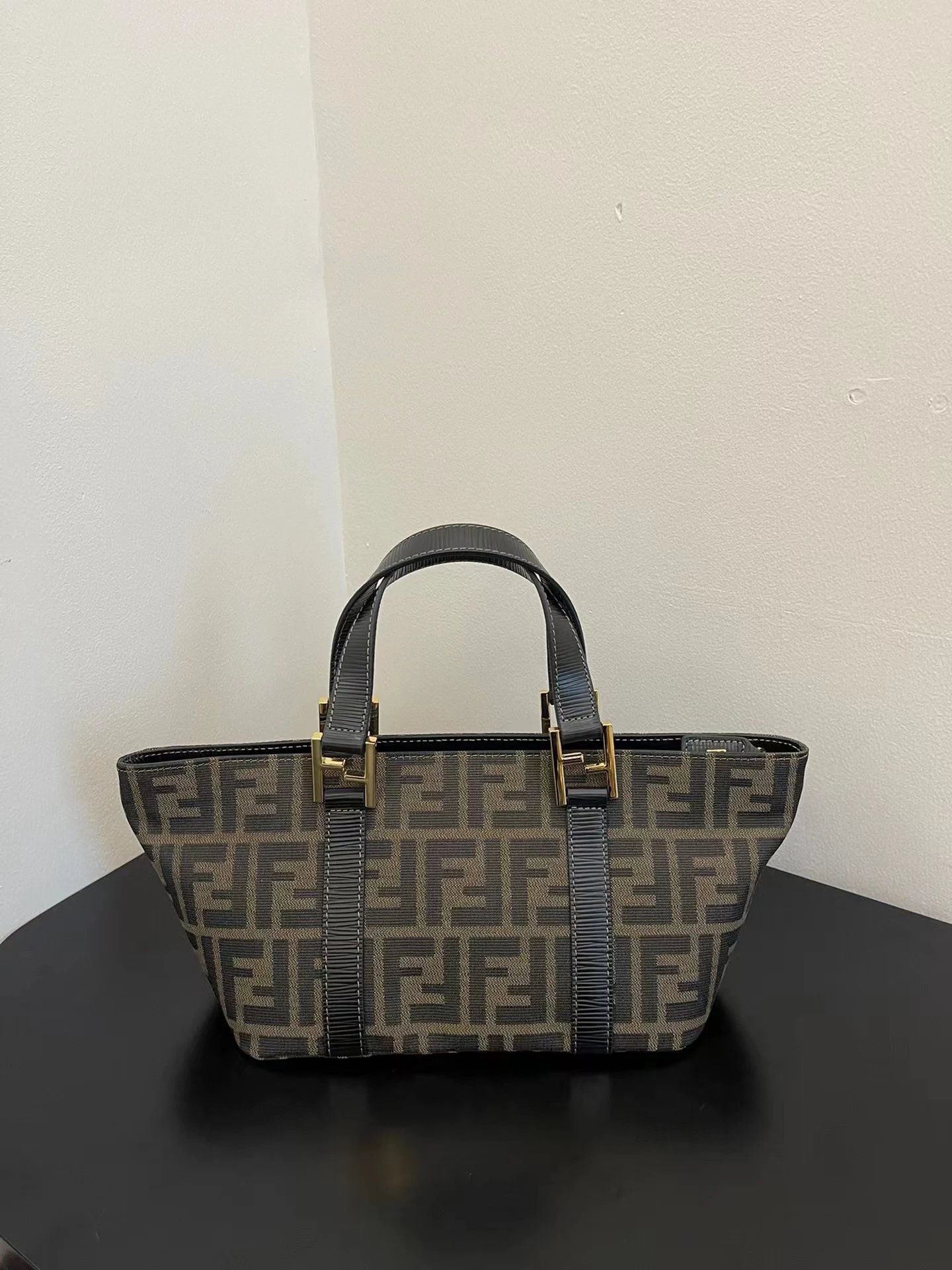 Fendi Roma Logo Tote Bag Brown - 9