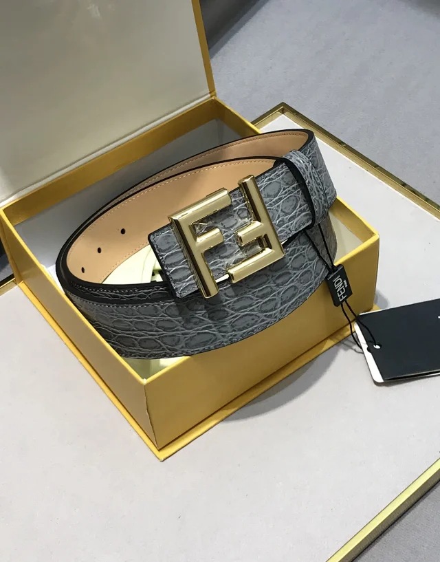 Fendi Belts FF Buckle Reversible Belt product detail image 10