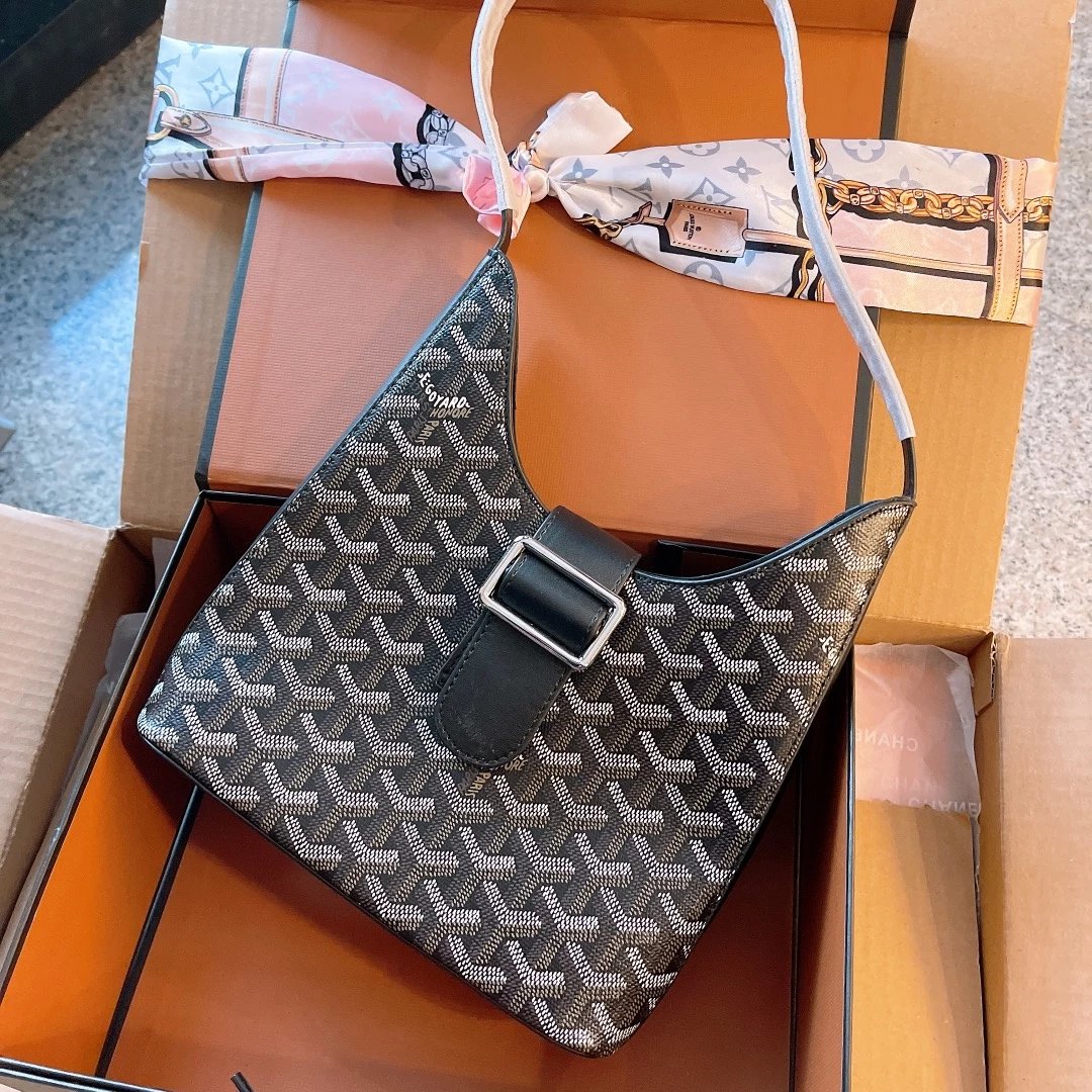 Goyard Saint-Louis PM Yellow Canvas Hobo Bag - 7