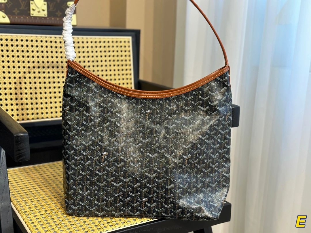 Goyard Saint-Louis PM Yellow Canvas Hobo Bag - 11