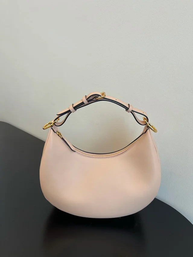 Unbranded Shoulder Bags Crescent Hobo Zip Bag with Adjustable Strap product detail image 4