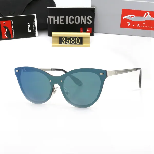 Ray-Ban Round Metal Silver Mirror Sunglasses - 11