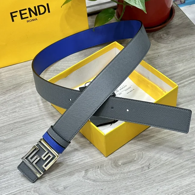 Fendi Belts FF Logo Buckle Leather Belt product detail image 12