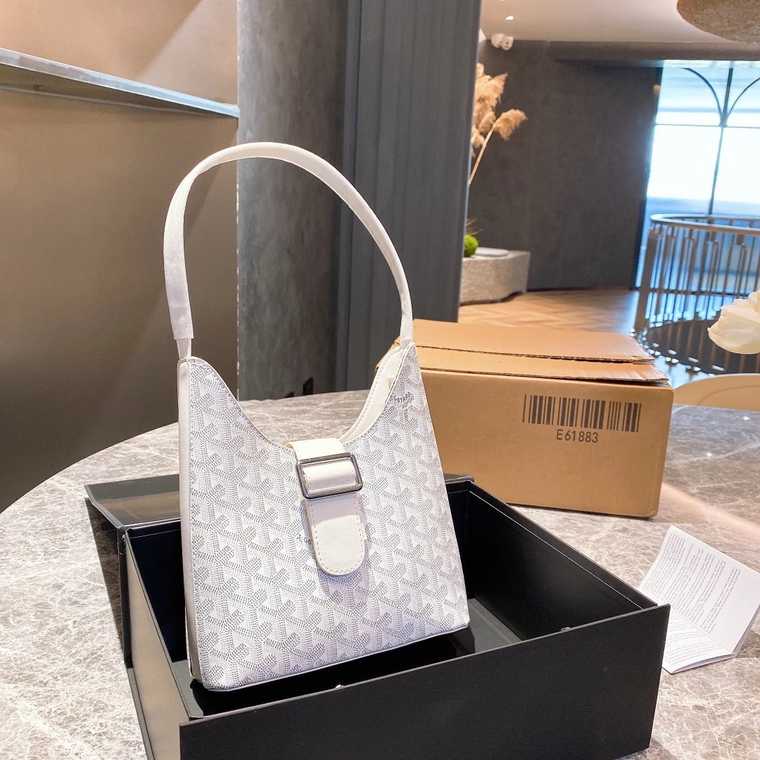 Design Hobo Bag Silver Monogram Print Shoulder Bag - 6