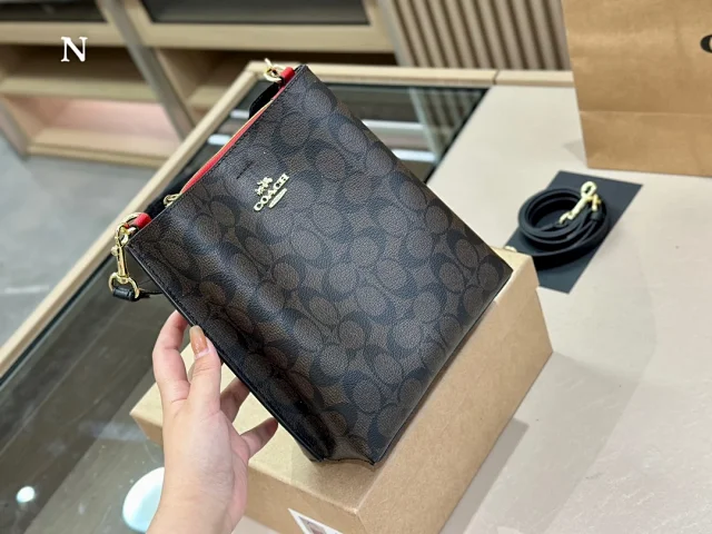 Coach Crossbody Bags Signature Monogram Zip Pouch Bag product detail image 2