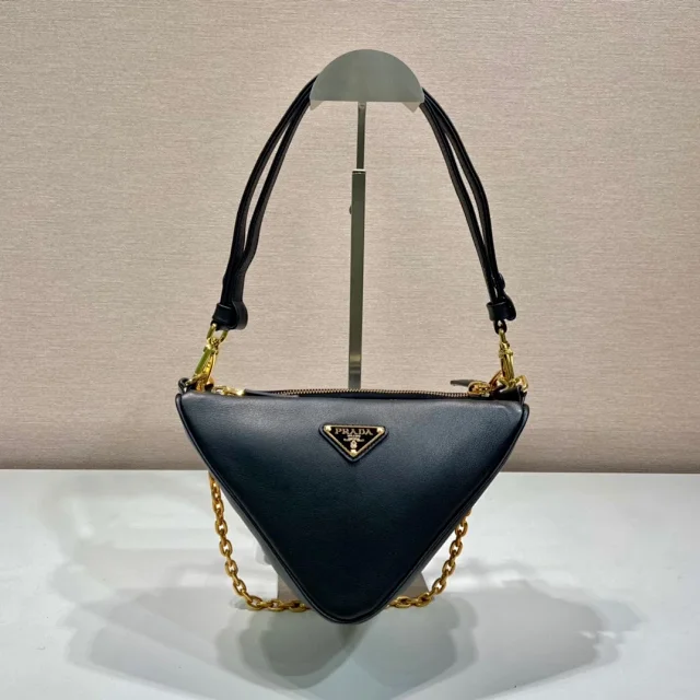 Prada Shoulder Bags Triangular chain-detail bag product detail image 4