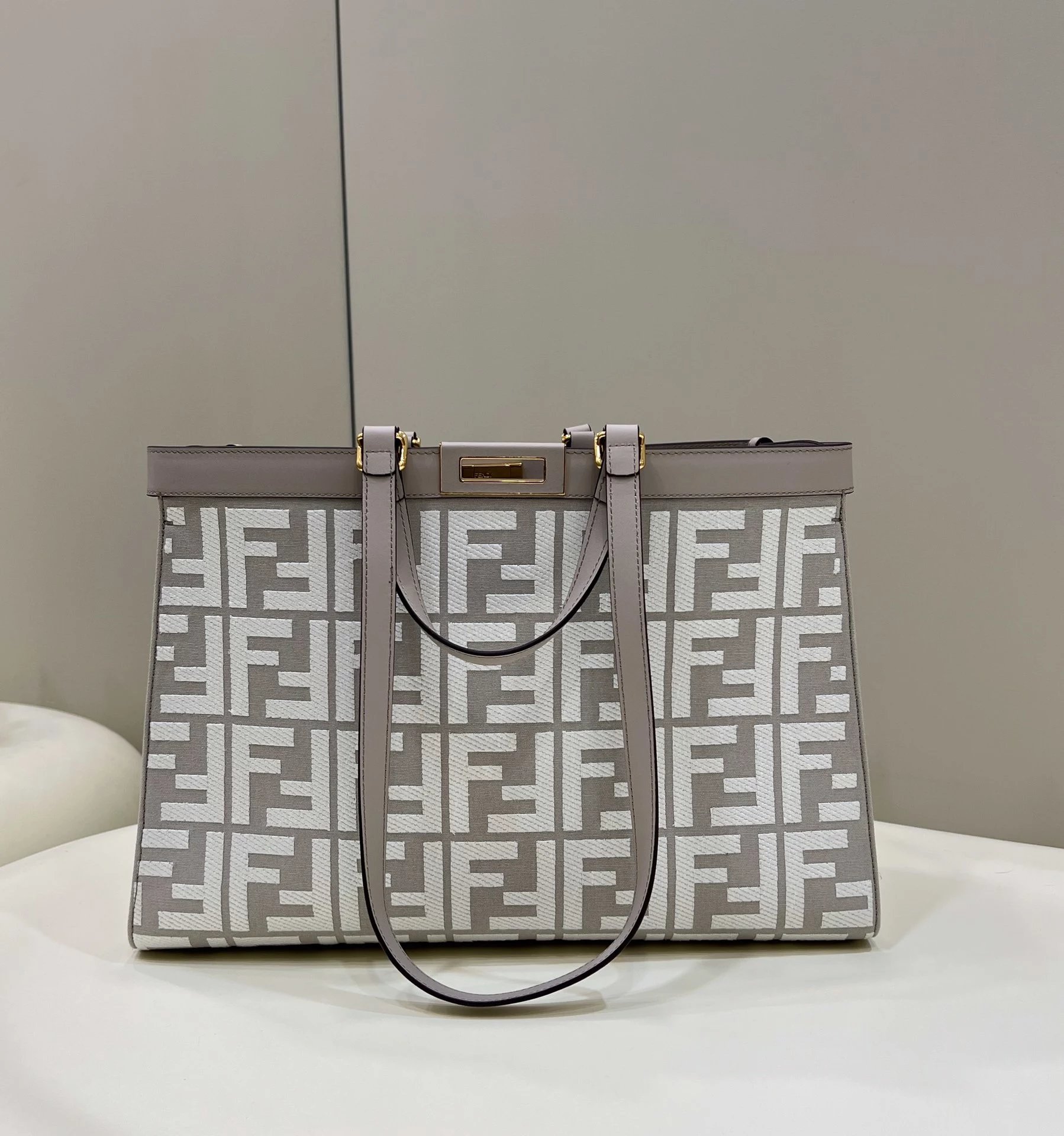 Fendi Roma Logo Tote Bag Brown - 4