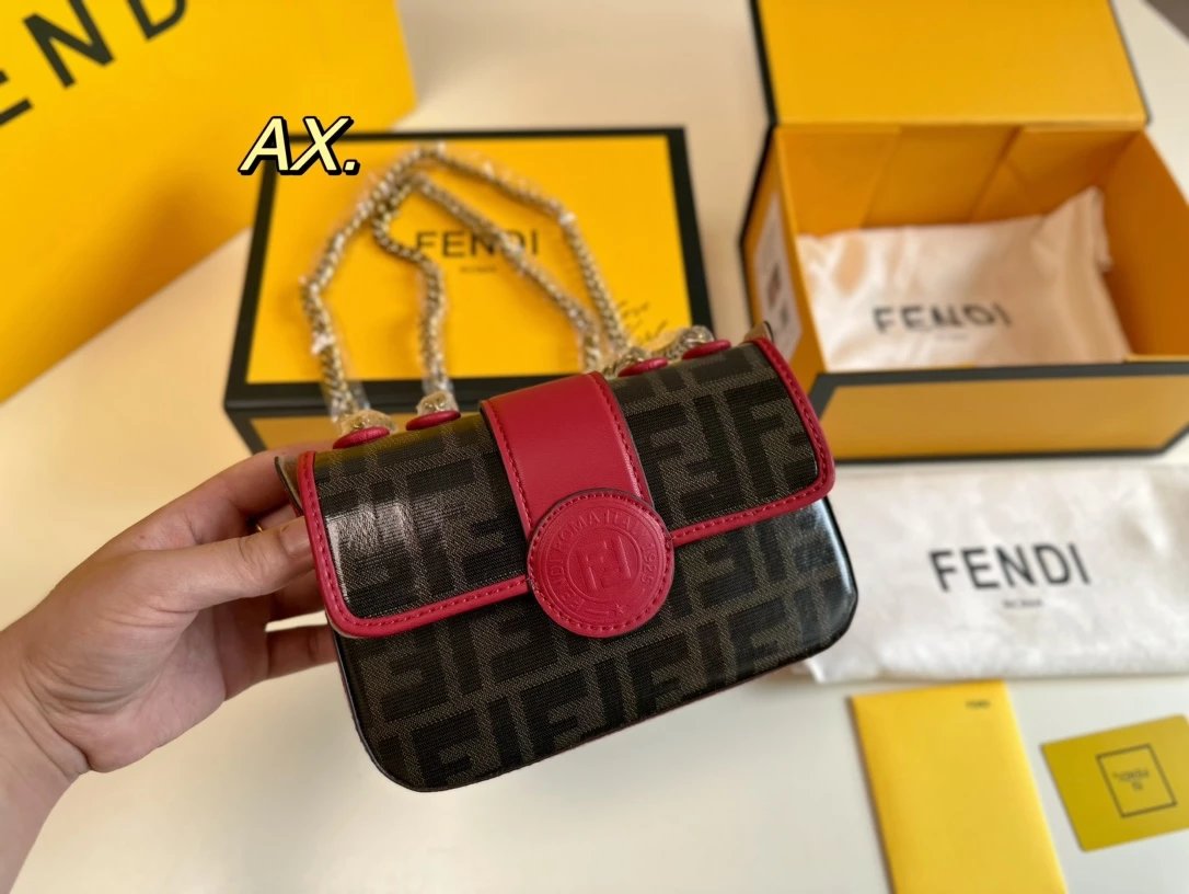 Fendi x Karl Lagerfeld Camera Bag Black and Yellow Crossbody Bag - 14