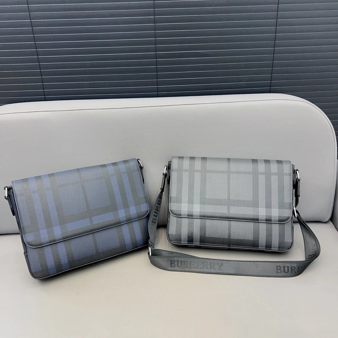 Burberry Vintage Check Messenger Bag Beige Multicolor Crossbody Bag - 13
