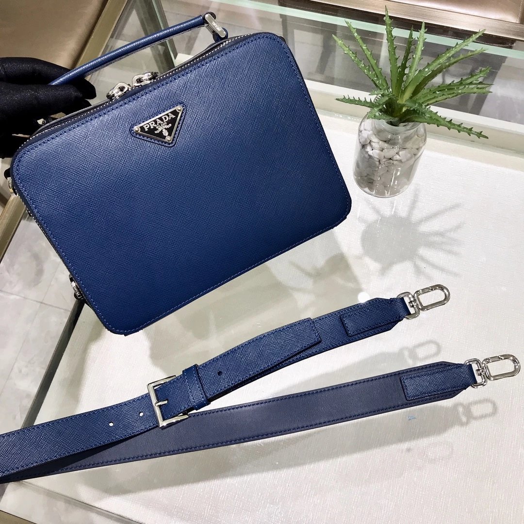 Prada Re-Nylon Messenger Bag Beige Crossbody Bag - 2