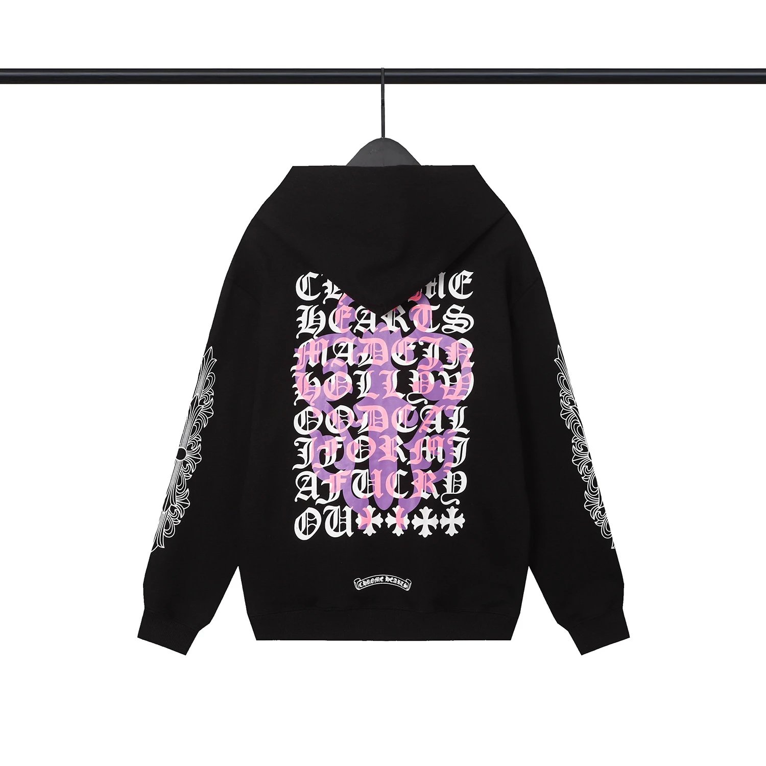 Chrome Hearts Hoodies & Sweatshirts Graphic Pullover Hoodie with Cross Motif — 40