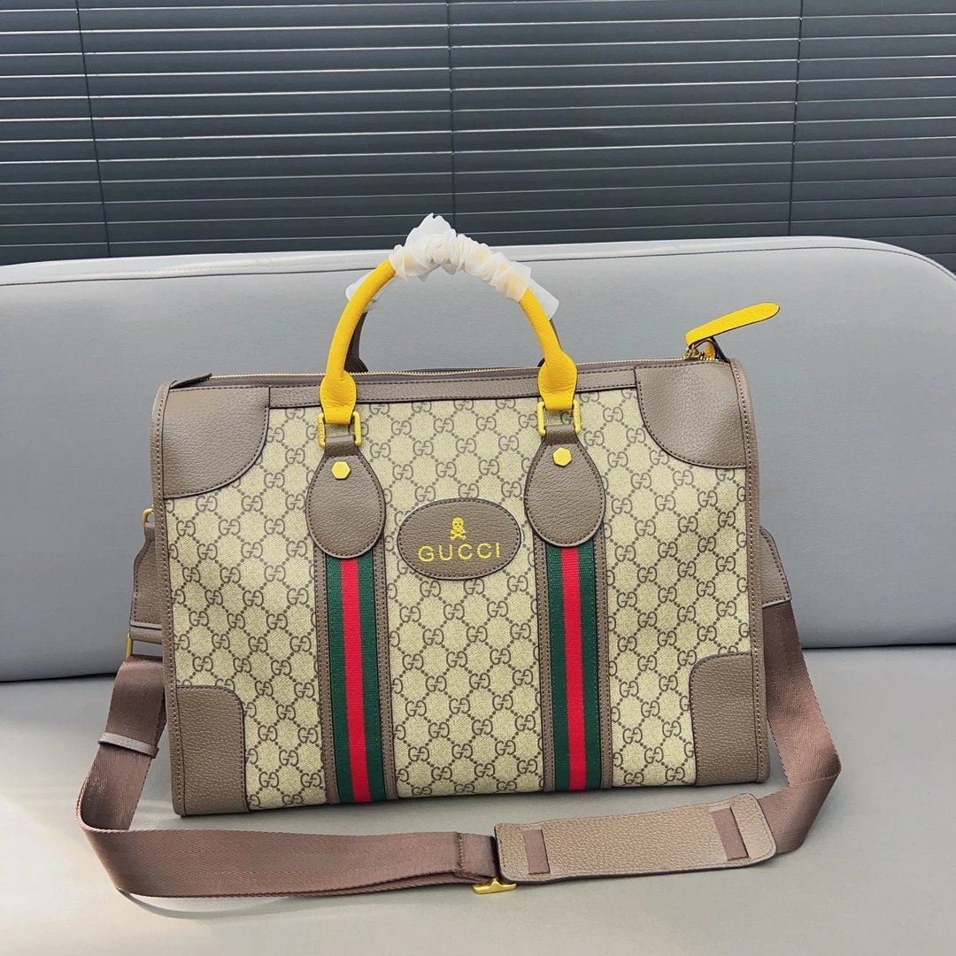 Gucci GG Marmont Boston Bag Tan with Web Stripe Handbag - 6