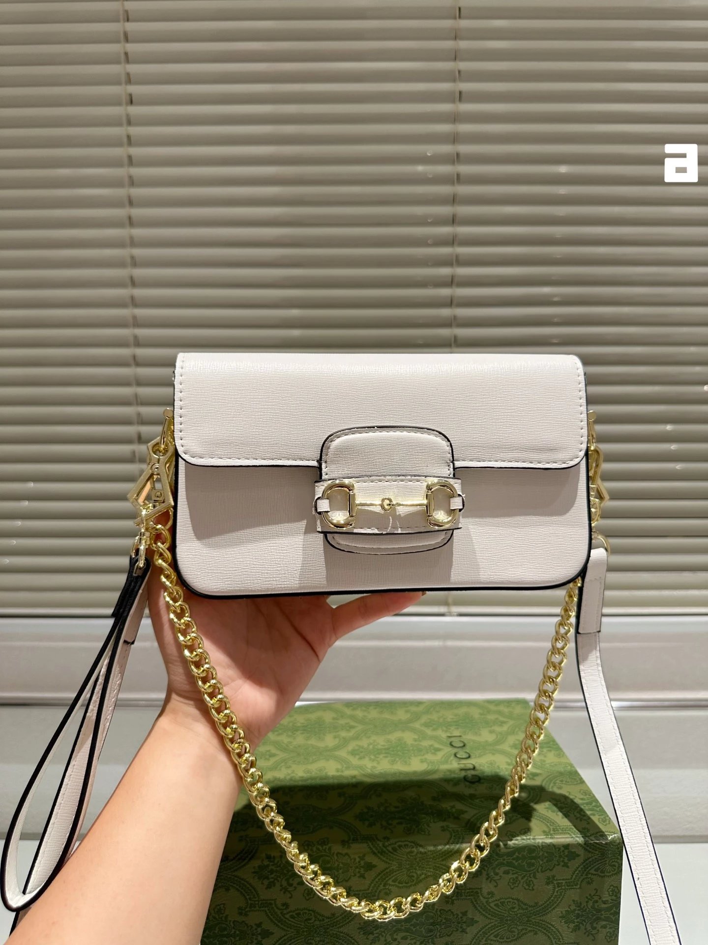 Gucci Horsebit 1955 Mini Bag Black Leather Chain Shoulder Bag - 3