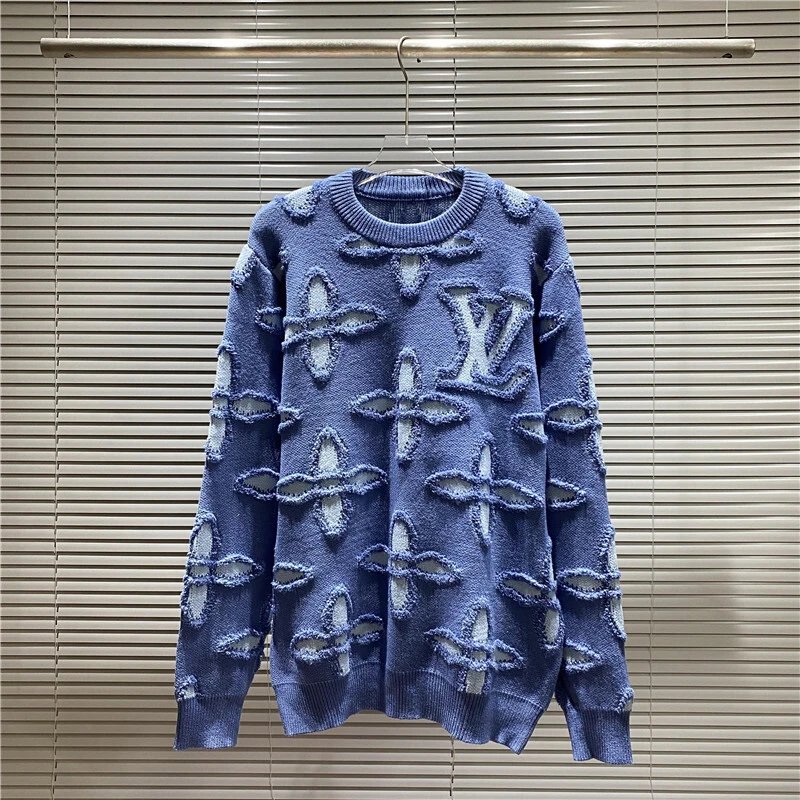 Louis Vuitton Knitwear Crewneck knit sweater with LV patch — 09