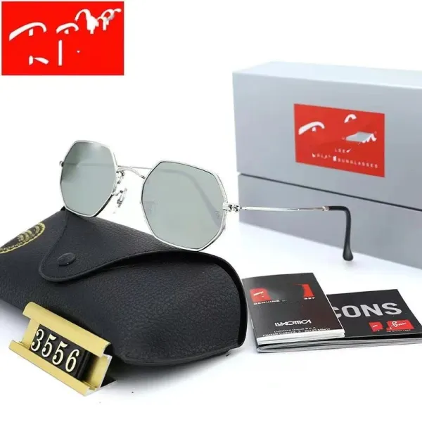 Ray-Ban Round Metal Silver Mirror Sunglasses - 20