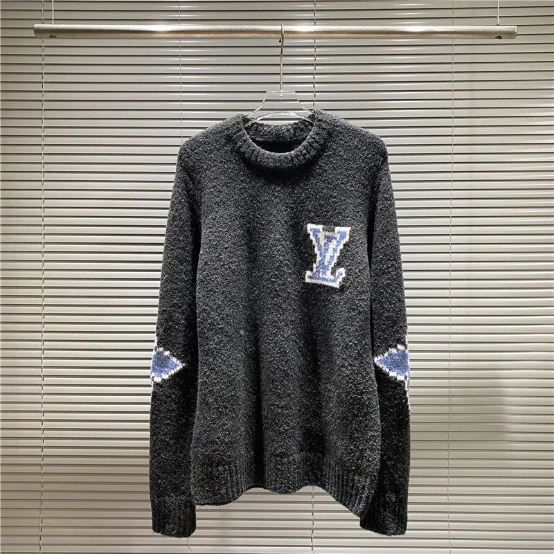 Louis Vuitton Knitwear Crewneck knit sweater with LV patch — 07