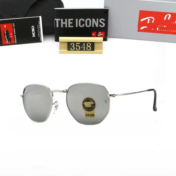 Ray-Ban Round Metal Silver Mirror Sunglasses - 22