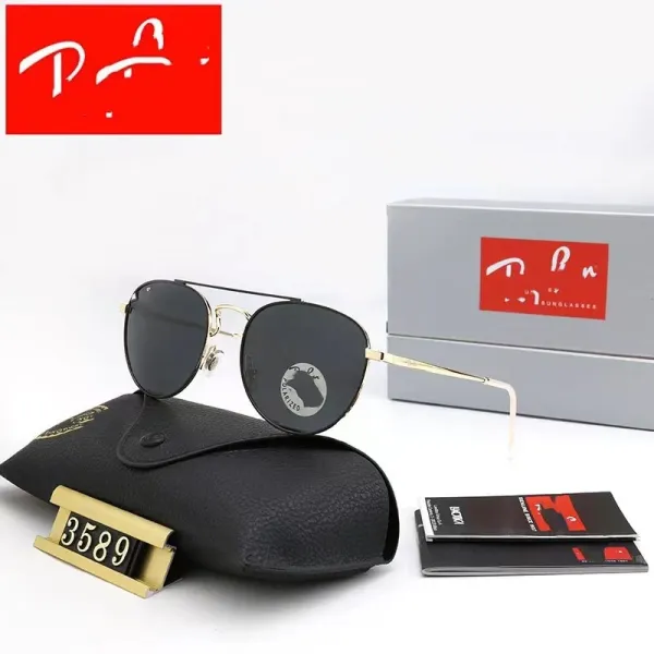 Ray-Ban Round Metal Silver Mirror Sunglasses - 3
